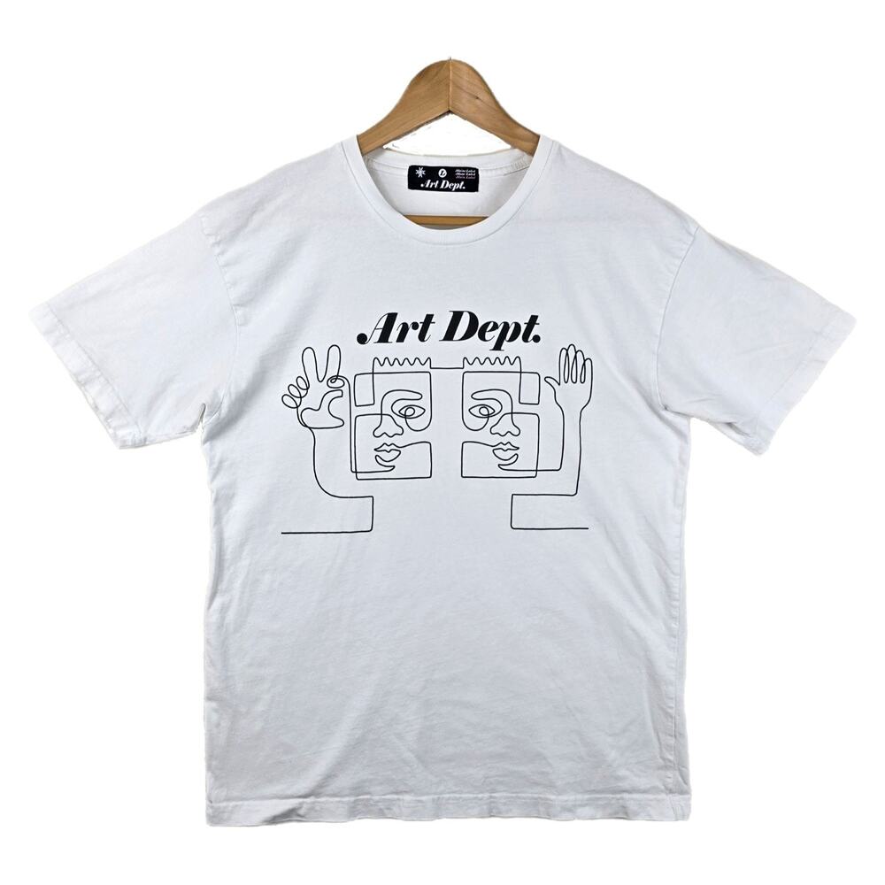 Art Dept Main Label Shirt Size Large One Line Drawing Abstract Streetwear